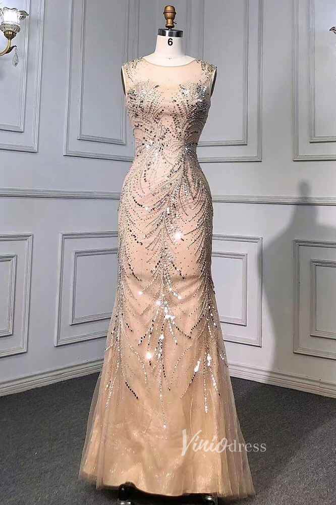 Beaded Sage Evening Dresses Removable Cape Sleeve Prom Dress FD3018-prom dresses-Viniodress-Viniodress
