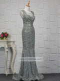 Beaded Sheath Long Prom Dresses Pageant Gown FD1440-prom dresses-Viniodress-Viniodress