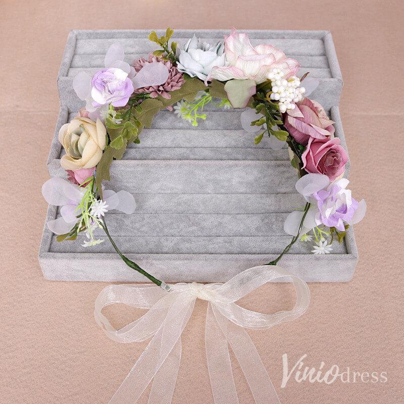 Blossom Rustic Wedding Flower Crowns AC1260-Floral Crowns-Viniodress-As Picture-Viniodress