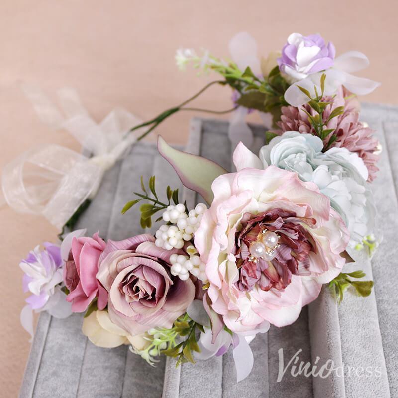 Blossom Rustic Wedding Flower Crowns AC1260-Floral Crowns-Viniodress-As Picture-Viniodress