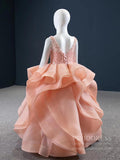 Blush Pink Pageant Dress for Little Girls FD1096C-Girls Prom Dresses-Viniodress-Viniodress