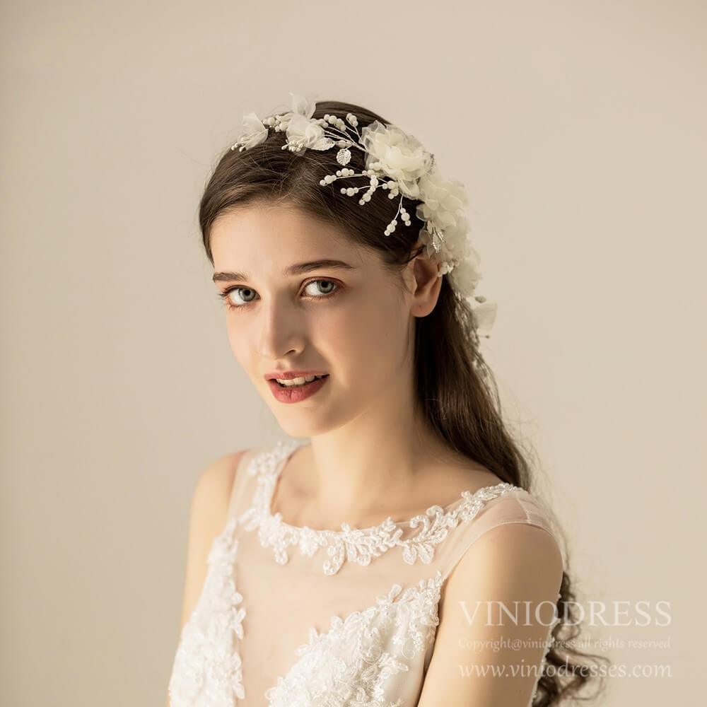 Bohemian Style 3D Floral Hair Combs AC1228-Headpieces 2025 -Viniodress-Comb-
