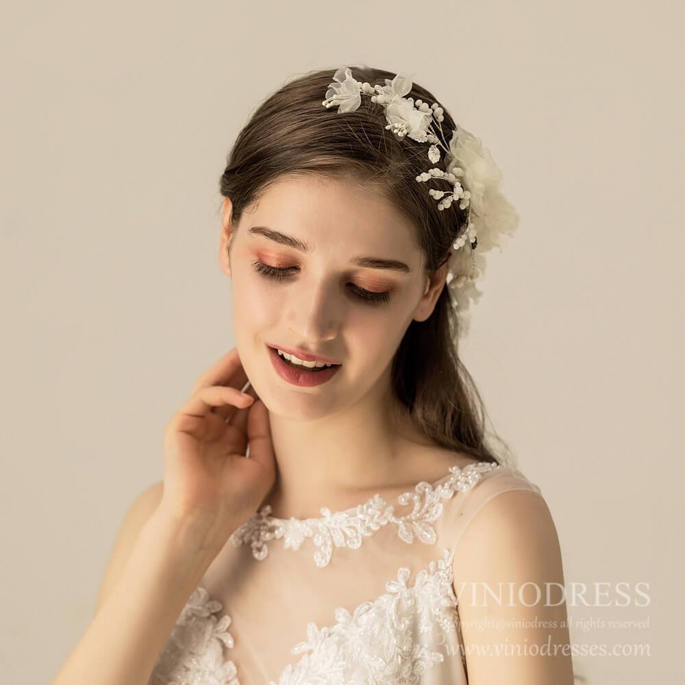 Bohemian Style 3D Floral Hair Combs AC1228-Headpieces 2025 -Viniodress-Comb-