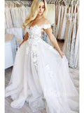 Cap Sleeve Floral Beach Wedding Dresses Online VW1181-wedding dresses-Viniodress-Viniodress