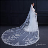 Cathedral Length Lace Mantilla Veil Viniodress TS18009-Veils-Viniodress-Viniodress