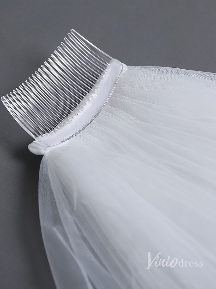 Cathedral Length Mantilla Veil Viniodress TS17136-Bridal Veil 2025 -Viniodress-Ivory-