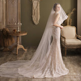 Cathedral Veil with Blusher