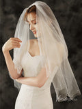 Cheap Blusher Veil Pearl Bridal Veil Viniodress TS1924-Veils-Viniodress-Viniodress