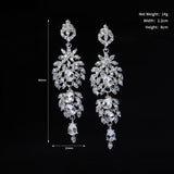 Crystal Drop Earrings AC1246-Bridal Jewelry-Viniodress-#6-Viniodress