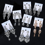 Crystal Drop Earrings AC1246-Bridal Jewelry-Viniodress-As Picture-Viniodress