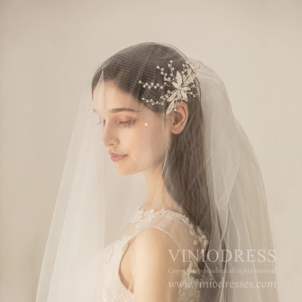 Crystal Sprays Bridal Combs Set AC1203-Headpieces-Viniodress-As Picture-Viniodress