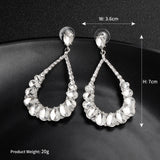 Crystal Teardrop Earrings for Prom AC1074-Bridal Jewelry-Viniodress-Viniodress