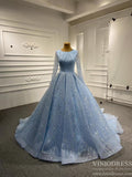 Customized Ball Gown Luxury Beaded Wedding Dresses 67331 viniodress