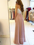 Dusty Rose Spaghetti Strap Bridesmaid Dresses with Slit FD1699-bridesmaid dresses-Viniodress-Viniodress