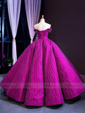 Fully Beaded Magenta Quinceañera Dresses 2019 FD1482 viniodress-prom dresses-Viniodress-Viniodress