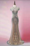 Glitter Beaded Mermaid Formal Dresses 20s Pageant Dress FD1395
