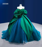 Green Peacock Wedding Dress Sweet 16 Dress Cinderella Ball Gown 222189