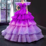 Haute Couture Ball Gown Debut Dresses Ombre Purple Quince Dress FD1600 viniodress-formal dresses-Viniodress-Viniodress