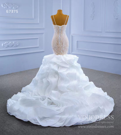 Haute Couture Lace Mermaid Wedding Gown 67375 VINIODRESS-wedding dresses 2025 -Viniodress-As Picture-Custom Size-