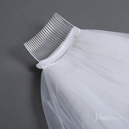 Lace Appliqued Cathedral Veil Viniodress TS18011-Bridal Veil 2025 -Viniodress-Ivory-
