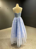 Light Blue Butterfly Prom Dresses Beaded Evening Dress 66907-prom dresses-Viniodress-Viniodress