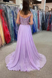 Viniodress Elegant Blush Lace Applique Prom Dress with Plunging V-Neck FD3468 Custom Colors / US4