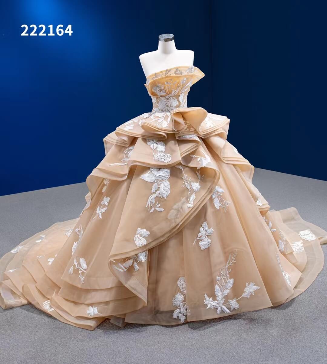 chinese dress ladies Princess Style Satin Flower Girl Dress with Layered Skirt Knee Length –  DreamyVow