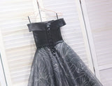 Off Shoulder Lace Black Homecoming Dresses SD1400-homecoming dresses-Viniodress-Viniodress