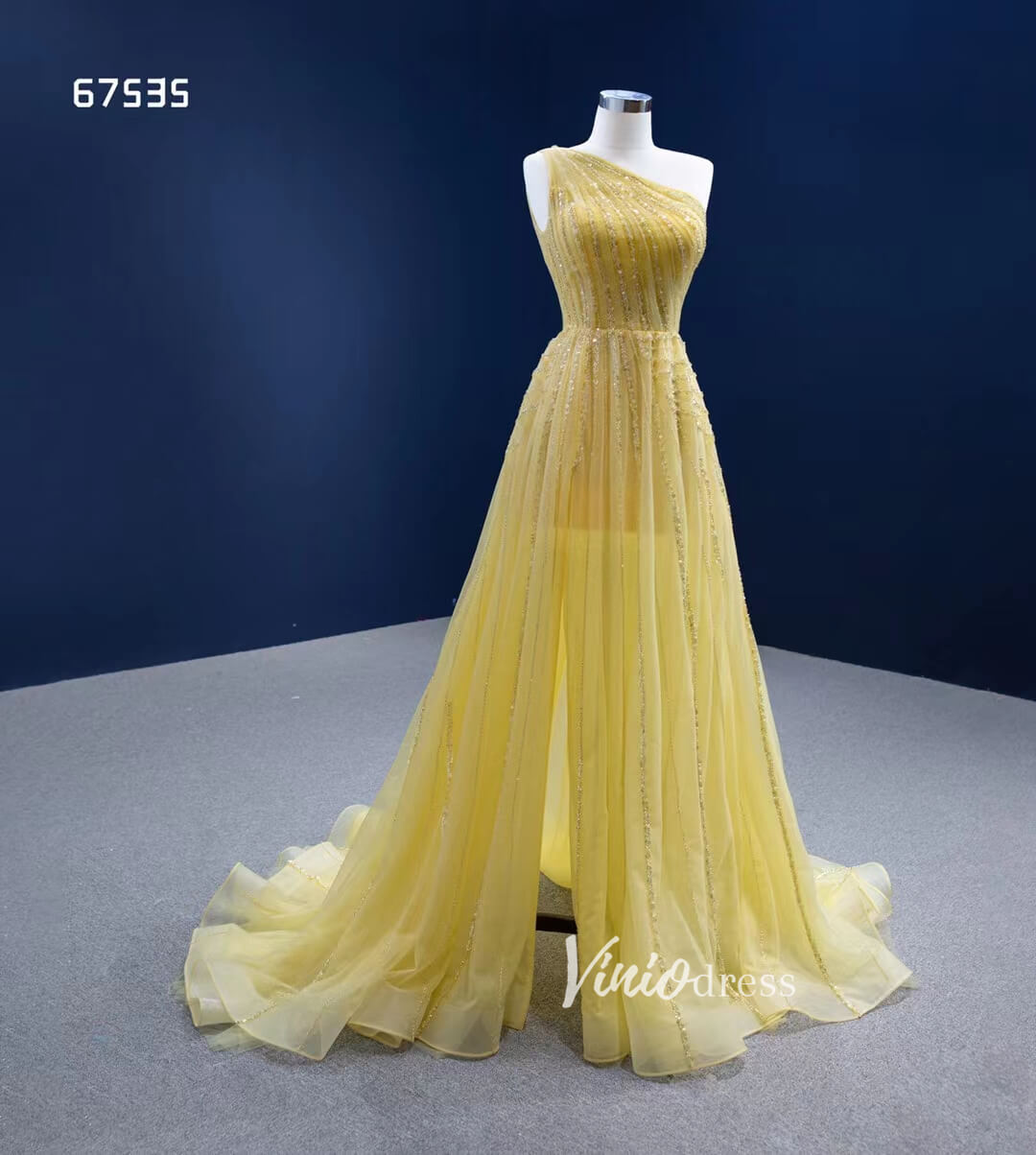 tulle prom dress ball gown high low yellow v neck elegant prom gowns v –  inspirationalbridal
