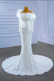 Pearl Beaded Mermaid Wedding Dress 67410 Viniodress