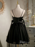 Short Homecoming Dresses A-line Tulle Little Black Dress SD1462-Homecoming Dresses-VINIODRESS-Viniodress