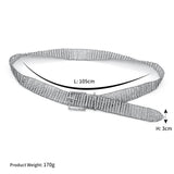 Silver Crystal Belt for Women AC1076-Bridal Jewelry-Viniodress-Silver-Viniodress