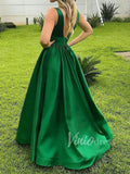 Simple Emerald Green Military Ball Gown Cheap Formal Dresses FD1552-prom dresses-Viniodress-Viniodress