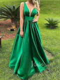 Simple Emerald Green Military Ball Gown Cheap Formal Dresses FD1552-prom dresses-Viniodress-Viniodress