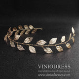 Simple Gold Laurel Leaf Headbands AC1083-Headpieces-Viniodress-Viniodress