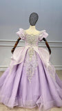 Sparkly Pageant Ball Gowns for Kids GL1098-Pageant Dresses for Kids-Viniodress-Viniodress