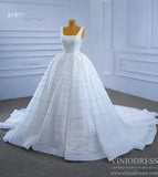 Square Neck Beaded Luxury Wedding Dresses vestido de novia 67377