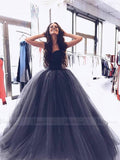 Strapless Burgundy Masquera Ball Gown Prom Dresses 2019 FD1653 viniodress-prom dresses-Viniodress-Black-Custom Size-Viniodress