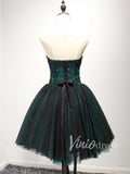 Strapless Dark Green Homecoming Dresses SD1101-homecoming dresses-Viniodress-Viniodress