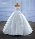 Strapless Satin Wedding Dresses Minimalist Bridal Gown 67522