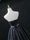 Strapless Sparkly Black Homecoming Dresses Cocktail Dress SD1220-homecoming dresses-Viniodress-Viniodress