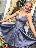 V Neck Sparkly Homecoming Dresses with Pockets SD1134-homecoming dresses-Viniodress-Viniodress