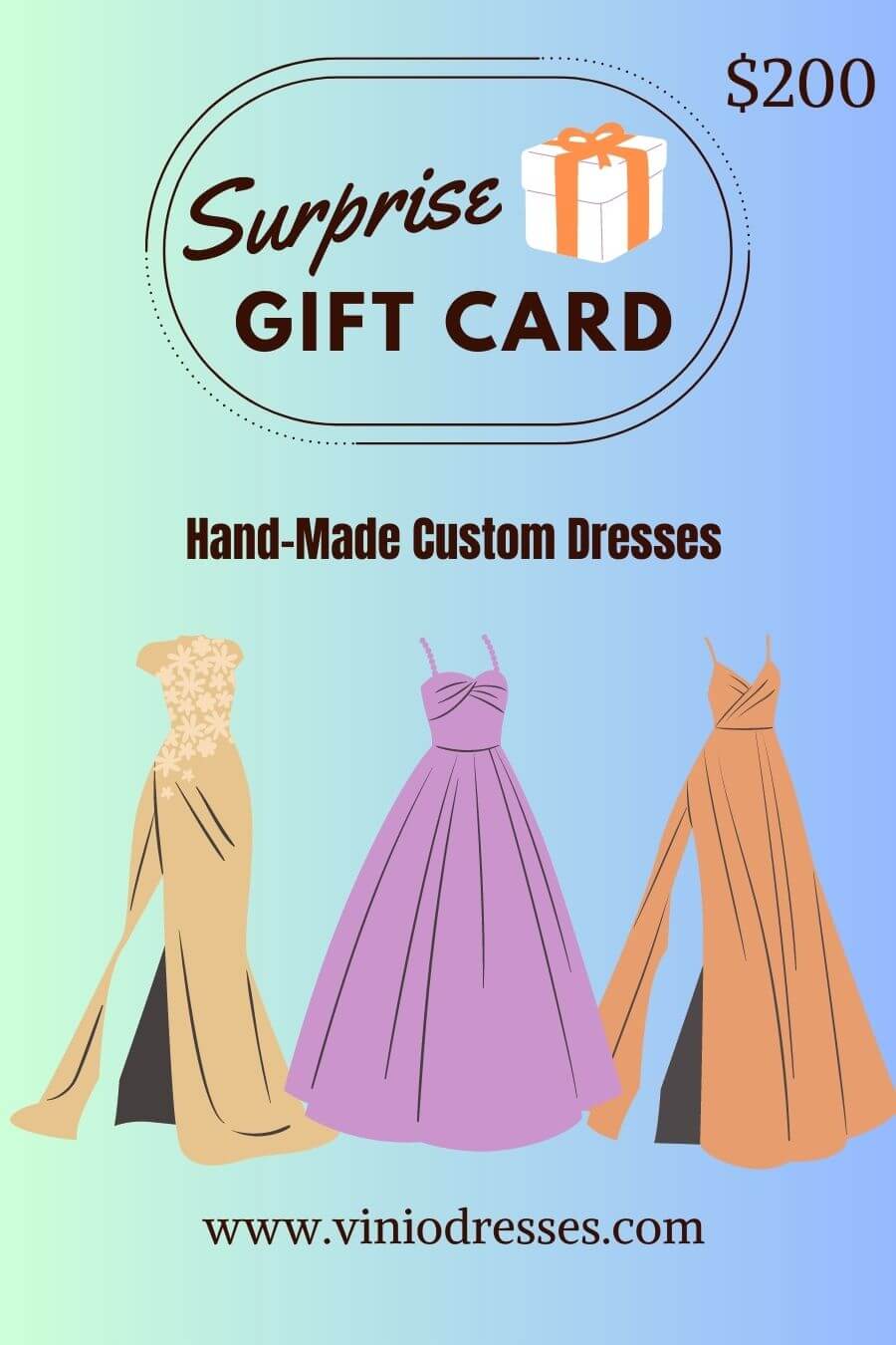 Viniodress Gift Card-Dresses-Viniodress-$200.00-Viniodress