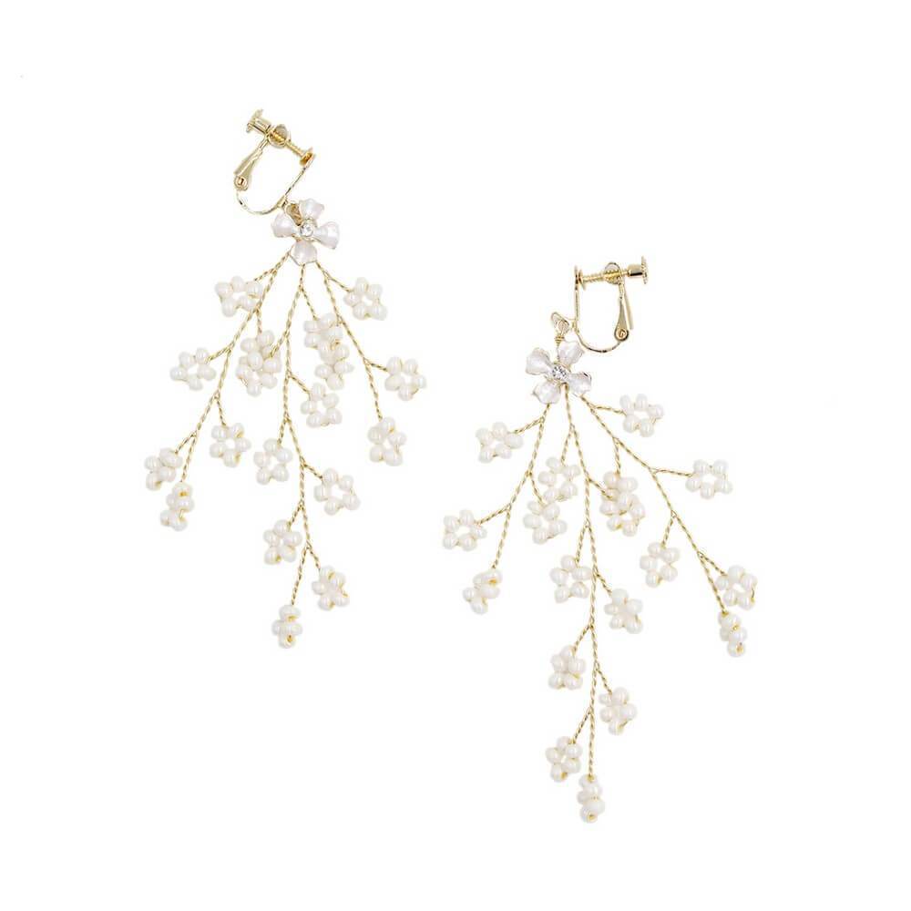 Vintage Gold Beading Spray Tiara Quinceanera Crown AC1117-Headpieces 2025 -Viniodress-Earrings-