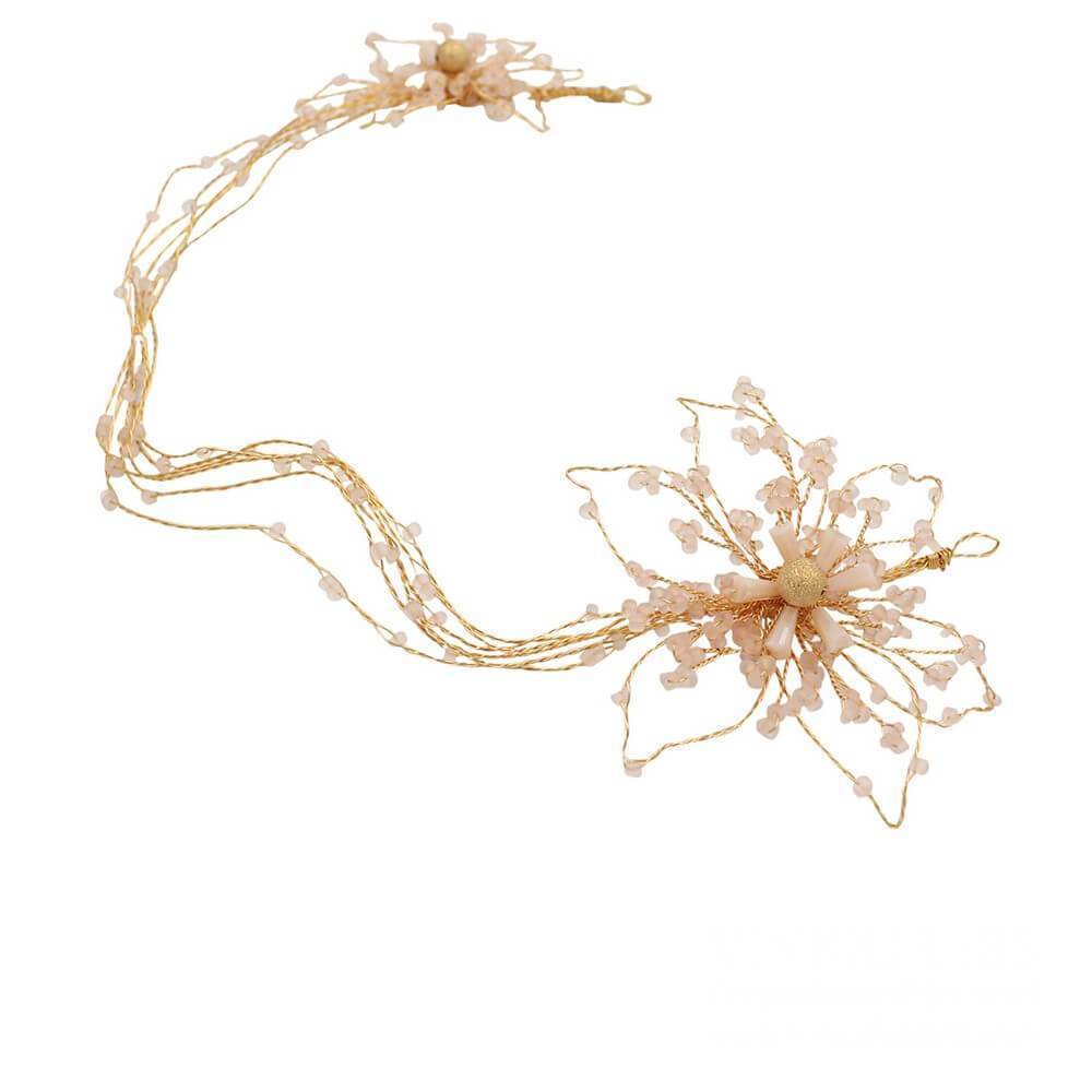 Vintage Light Gold Wedding Headband AC1216-Headpieces 2025 -Viniodress-Gold-