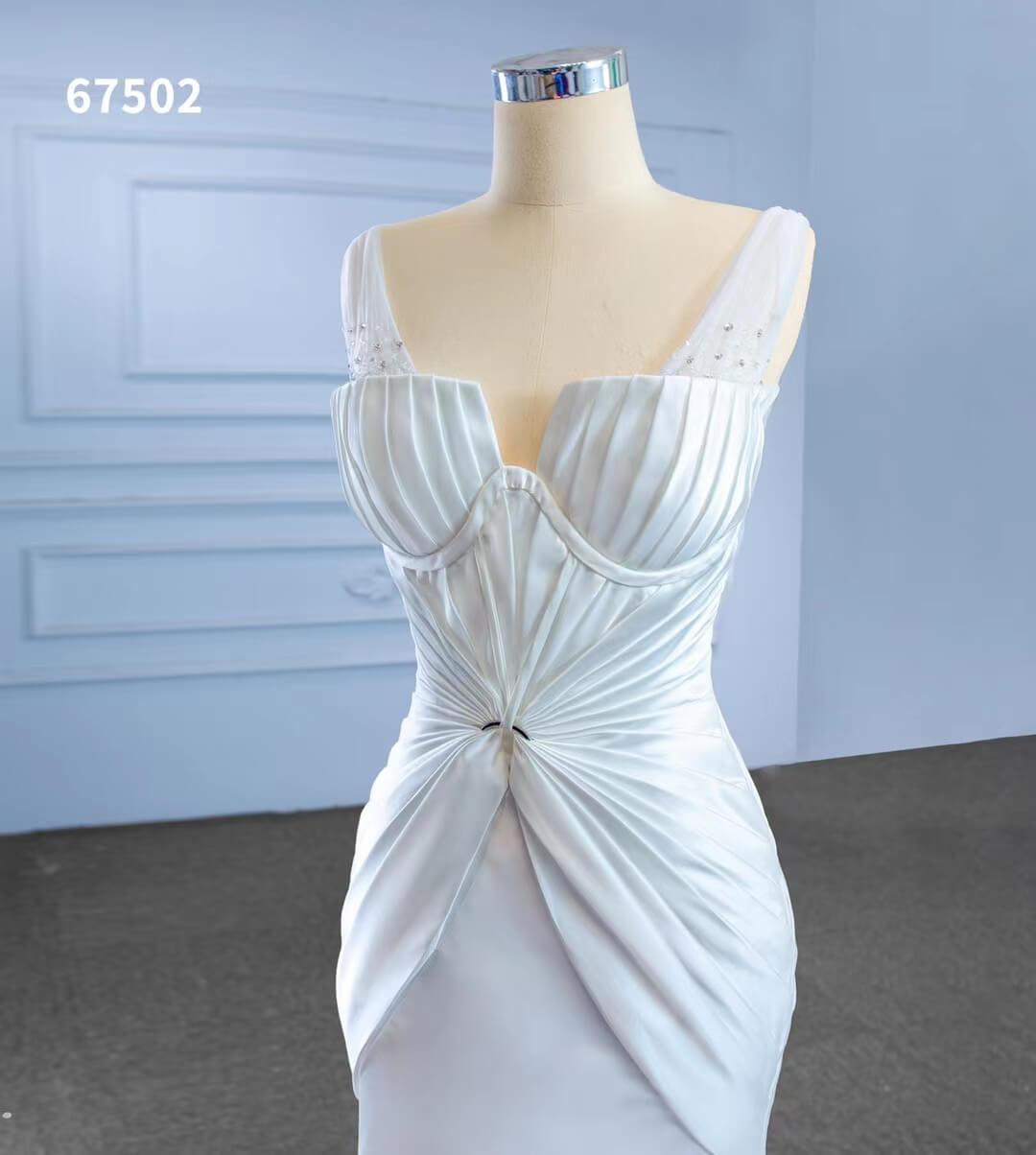 Vintage Mermaid Satin Wedding Dresses 67502-wedding dresses 2025 -Viniodress-Ivory-Custom Size-