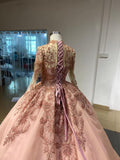 Vintage Red Tulle Wedding Gown Mock Neck Beaded Princess Dress Viniodress viniodress As Picture / Custom Size